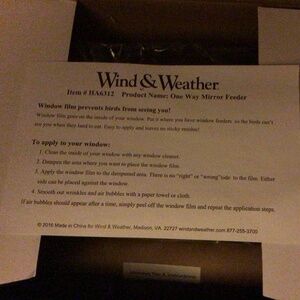 NWT wind and weather mirror window bird feeder